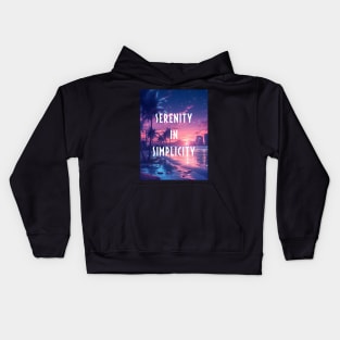 Serenity in simplicity Kids Hoodie